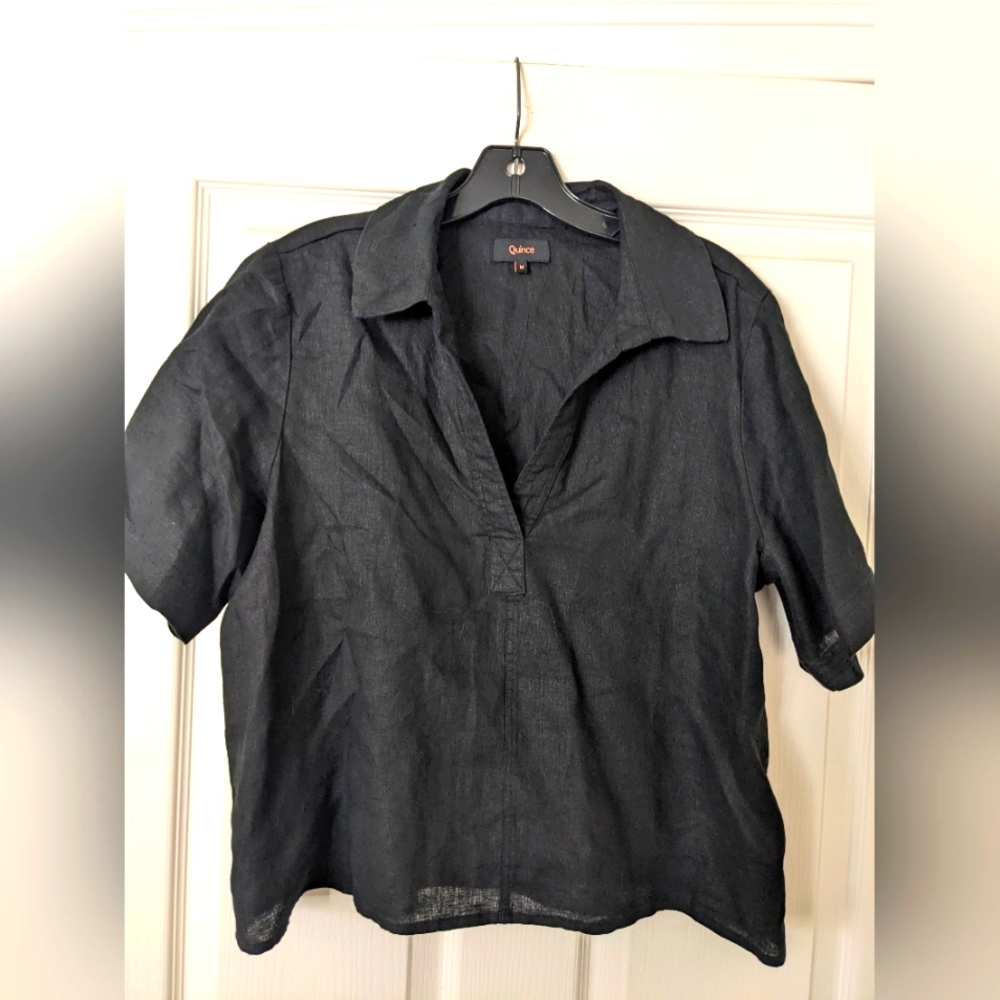 Quince Linen Polo Shirt